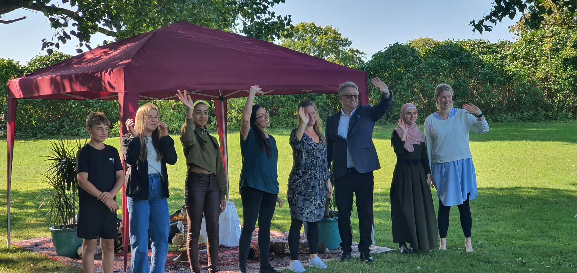 Film inspelning "Abrahams tält". Ögårdsparken i Malmö, september 2021.